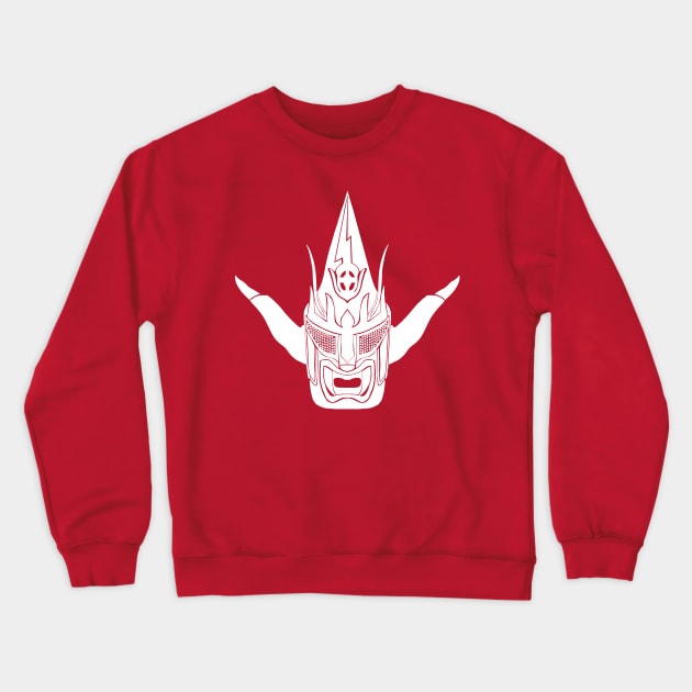 Jushin Liger Mask (white) Crewneck Sweatshirt by BludBros